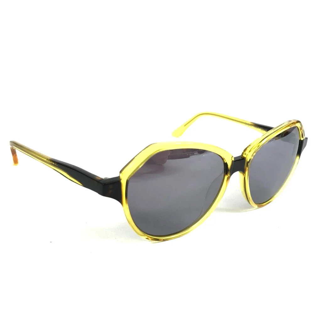 BOZ Sunglasses DIDO 5091 Yellow Demi Tortoise Frames with Silver Mirrored Lenses